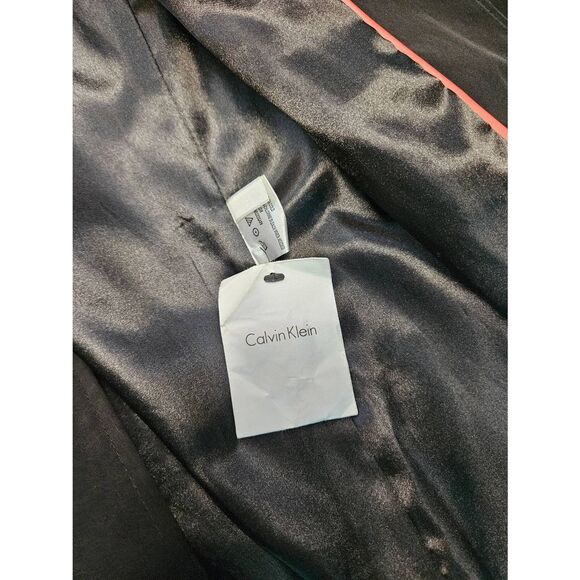 Calvin Klein Black Jacket Womens Size XL Spring Fall Raincoat - Picture 9 of 12